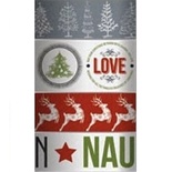 Бумажный скотч Teresa Collins - Candy Cane Lane - Washi Tape, 4 штуки