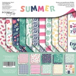 Набор двусторонней бумаги от Scrapmir - Summer, 20х20см, 10шт.