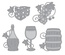 Нож для вырубки от Spellbinders - Wine Charms