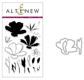 Набор ножей и штампов от Altenew - Springtime Azalea, 17 штампов + 3 ножа