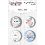 Набор скрапфишек ТМ Фабрика Декора из 4 шт № 282, Huge Winter