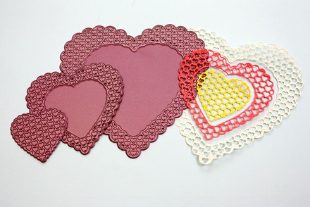 Набор лезвий Heart to Heart Doily от Cheery Lynn Designs