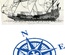 Доска для тиснения Sailing Ship/Compass от Cheery Lynn Designs