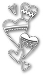 Нож для вырубки от Poppystamps - Heart Stack