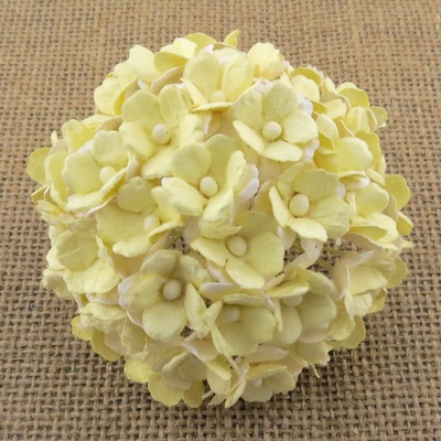 Цветочки Sweetheart 2-tone Pale Yellow, 15 мм, 10 шт.