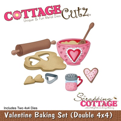 Лезвие CottageCutz Valentine Baking Set, 10х10 см, 2 штуки