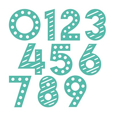 Ножи для вырубки - Цыфры от First Edition - Decorative Numbers Dies, 10 шт.