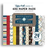 Набор бумаги от Echo Park - Pinstripes, 15х15 см, 24 листа