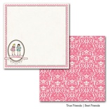 Лист двусторонней скрапбумаги Carta Bella True Friends - Best Friends, 30х30 см