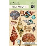 Стикеры-украшения: Морские раковины, Путешествие от K&Company