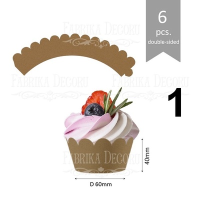Набор картонных заготовок 005, ТМ Fabrika Dekoru, 6 штук, выбор цвета
