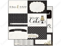 Лист двусторонней скрапбумаги от Echo Park Paper - You & Me Have & Hold, 30 x 30 см