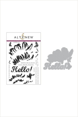 Штампы и ножи от Altenew - Cross Stitch Flower Stamp & Die Bundle