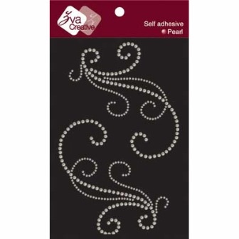Украшение из жемчуга от Zva Creative - Symetrical Flourish White, цвет белый