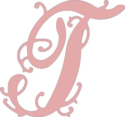 Лезвие Lace Flourish Letter T от Cheery Lynn Designs