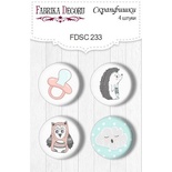 Набор скрапфишек ТМ Фабрика Декора из 4 шт № 233, Scandi Baby Boy