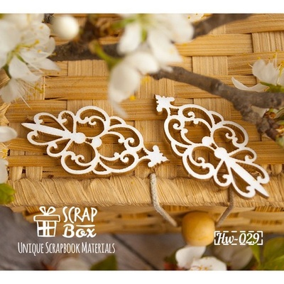 Чипборд ScrapBox - Виньетка 2шт. Hw-029