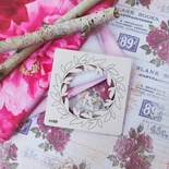 Чипборд венок лиственный от WOODchic, 9х9см