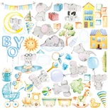Лист с картинками для вырезания My cute Baby elephant boy 30,5х30,5 см, ТМ Фабрика Декора