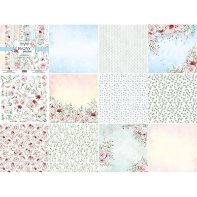 Набор скрапбумаги Peony garden 20x20 см, ТМ Фабрика Декора