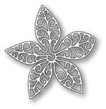 Нож для вырубки от Poppystamps - Small Luxe Poinsettia Outline