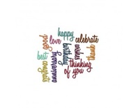 Ножи от Tim Holtz Alterations - Thinlits Die Set - Celebration Words - Script, 13 шт