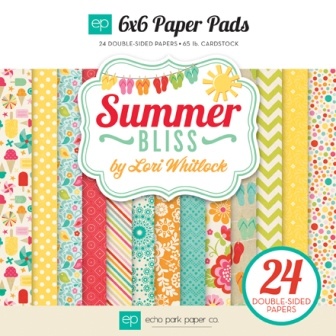 Набор бумаги для скрапбукинга от Echo Park - Summer Bliss, 15х15см