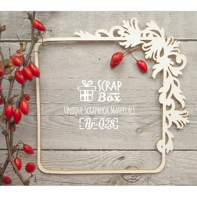 Чипборд ScrapBox - Рамка квадратная арт-нуво