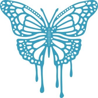 Нож для вырубки от Cheery Lynn Designs - Dripping Butterfly