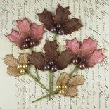 ЦЕНА СНИЖЕНА! Набор веточек омелы Prima - Antique Mistletoe - raspberry mocha