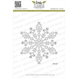 Акриловый штамп Lesia Zgharda SR224 Fluffy snowflake, размер 8х6.9 см