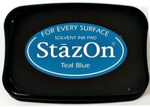 Перманентные чернила Tsukineko - StazOn Pads Teal Blue