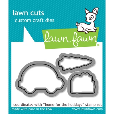 Ножи и Штампы от Lawn Fawn - Home For The Holidays - Дом для праздника