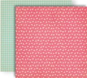 Лист скрапбумаги GCD Studios - Pink Flora - Splendor Collection - двусторонняя, 30х30 см