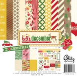 Набор бумаги и наклеек от Glitz Design - Hello December Collection Pack