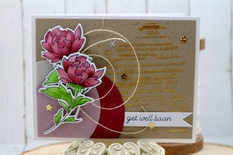 Набор ножей и штампов от Poppystamps - Peony Stems and Blossoms