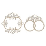 Пластины для фольгирования от Spellbinders - Monogram Medallions