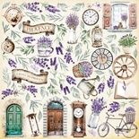 Лист с картинками для вырезания Journey to Provence, ТМ Фабрика Декора