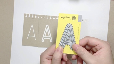 Ножи от Waffle Flower - Jumbo Letter A-Z Set, в наборе 26 тройных ножей