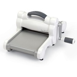 Машинка для вырубки и тиснения Sizzix Big Shot Machine White & Gray, бело-серая (с платформой и пластинами), стартовый набор 