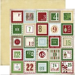 Лист скрапбумаги Carta Bella Christmas Countdown, 30х30 см, двусторонняя