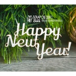 Чипборд ScrapBox - Надпись Happy New Year Hi-206
