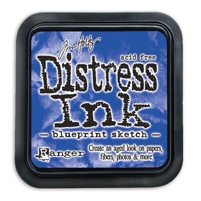 Штемпельная подушка Ranger Distress Ink Pad - July - Blueprint Sketch