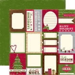 Лист двусторонней бумаги от Echo Park-Tis the Season Card