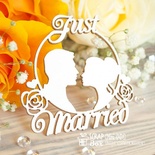 Чипборд ScrapBox - Свадебные силуэты Just Married Hm-051