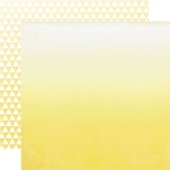 Лист скрапбумаги от Echo Park - Yellow Ombre, 30х30 см