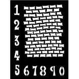 Маска Ranger - Dylusions Stencils - Staggered Brickwork, 23х30 см.