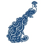 Нож для вырубки от Tattered Lace - Peacock Swirls - Павлин