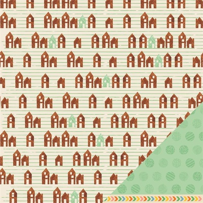 Двусторонний лист картона от American Crafts - Get Cozy, 30х30 см, 1 шт.