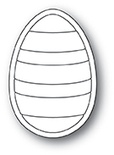 Нож для вырубки от Poppystamps - Striped Egg